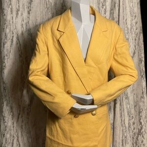 Sunshine Yellow Blazer || vintage || Stephanie Andrew’s || size 12